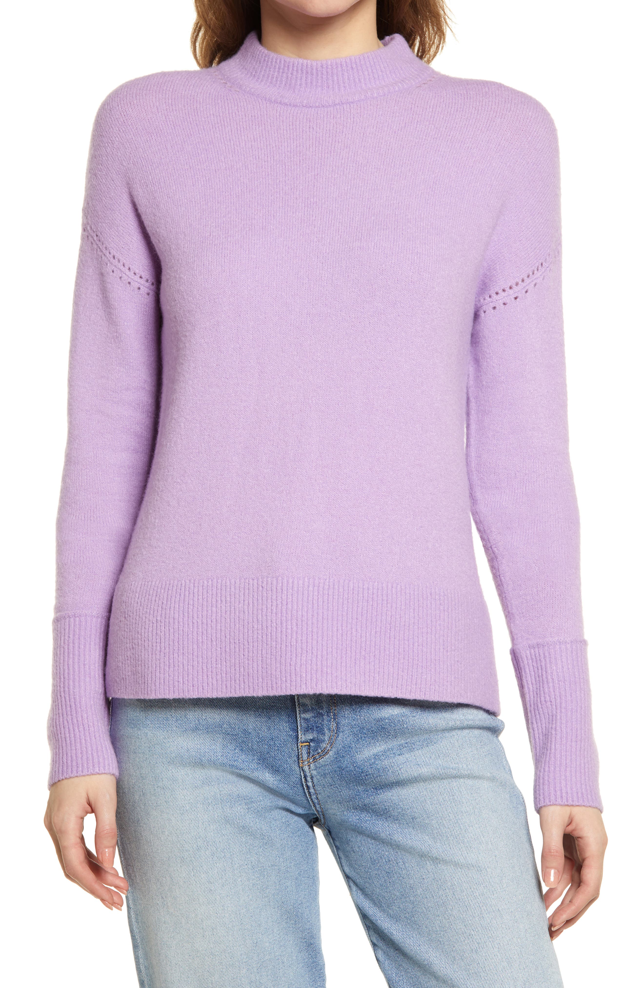 lilac womens sweater