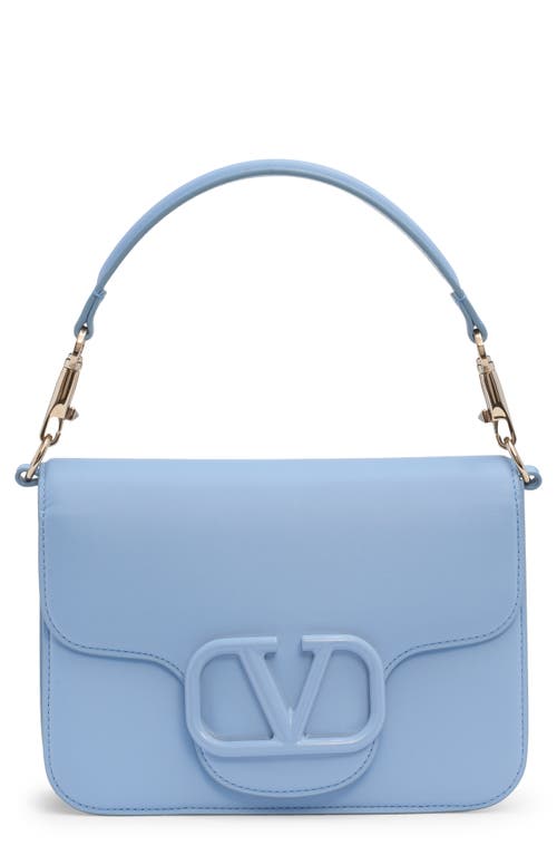 Valentino Garavani Locò Leather Shoulder Bag in Zqw Popeline Blue at Nordstrom