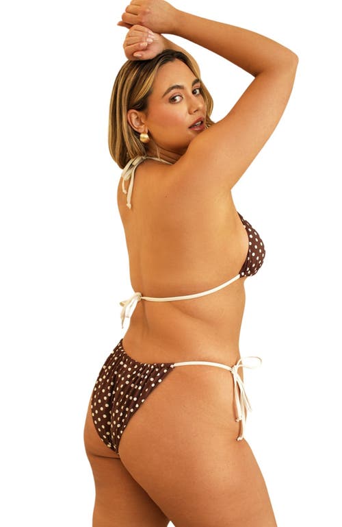 Dippin Daisys Paris Bottom In Dotted Brown