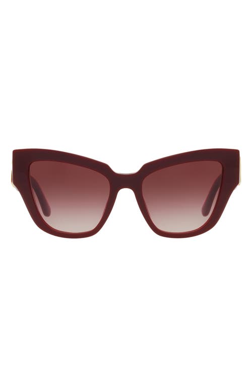 DOLCE & GABBANA DOLCE&GABBANA 54MM GRADIENT CAT EYE SUNGLASSES 