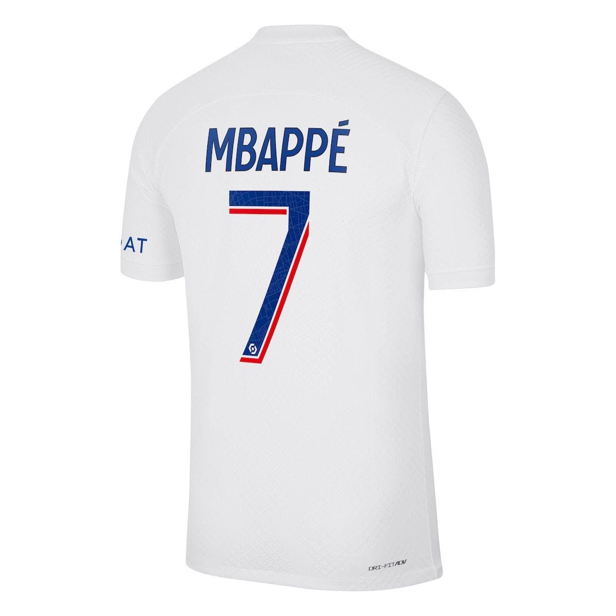 kylian mbappe authentic jersey