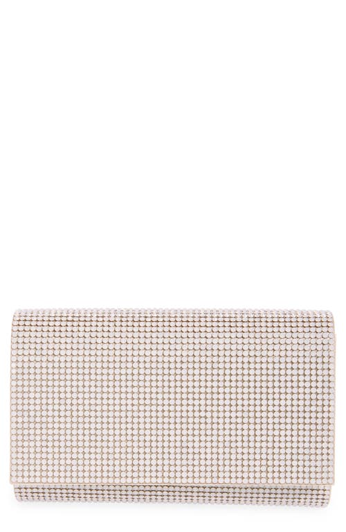 Judith Leiber Couture Fizzy Beaded Clutch In Silver/golden/opal
