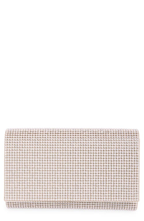 Shop Judith Leiber Couture Fizzy Beaded Clutch In Silver/golden/opal