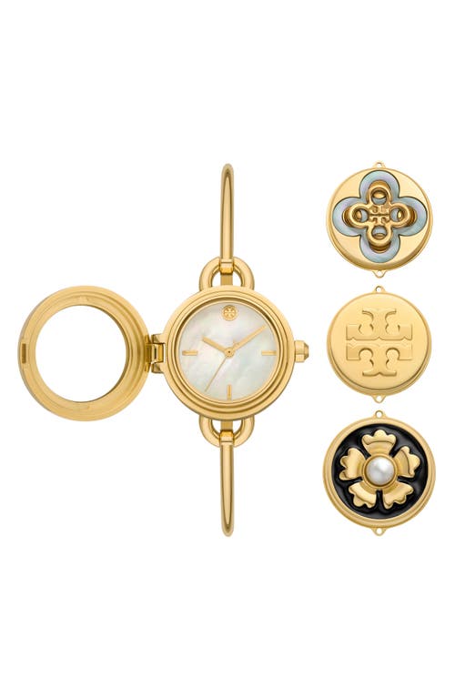 Tory Burch The Mille Bangle Watch Set, 27mm in Gold at Nordstrom