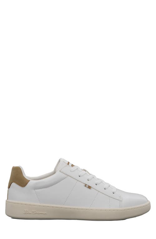 Ben Sherman Hampton Sneaker In White/tan