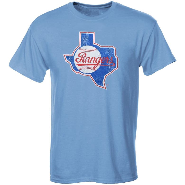 Soft As A Grape Kids' Texas Rangers Youth Cooperstown T-shirt In Light Blue