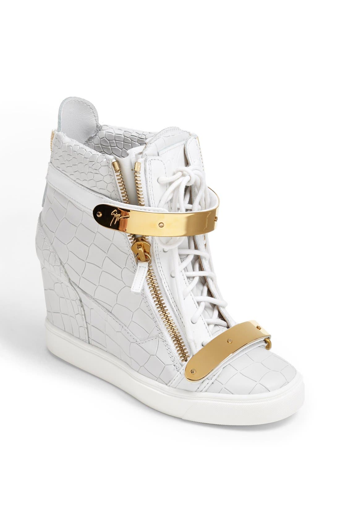 zanotti wedge sneakers