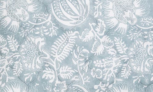 Matouk Granada Quilted Cotton Percale Sham In Hazy Blue