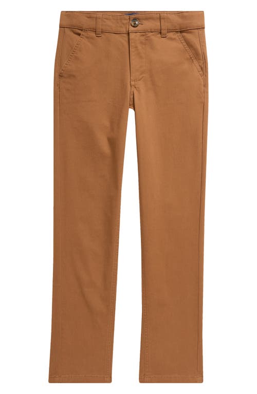 Brooks Brothers Kids' Woven Straight Leg Pants in Brown 