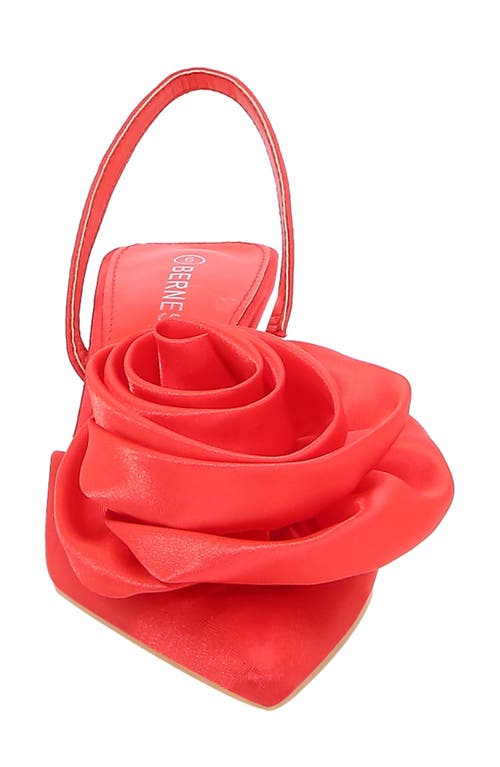 Shop Berness Camellia Flower Slingback Pump In Red