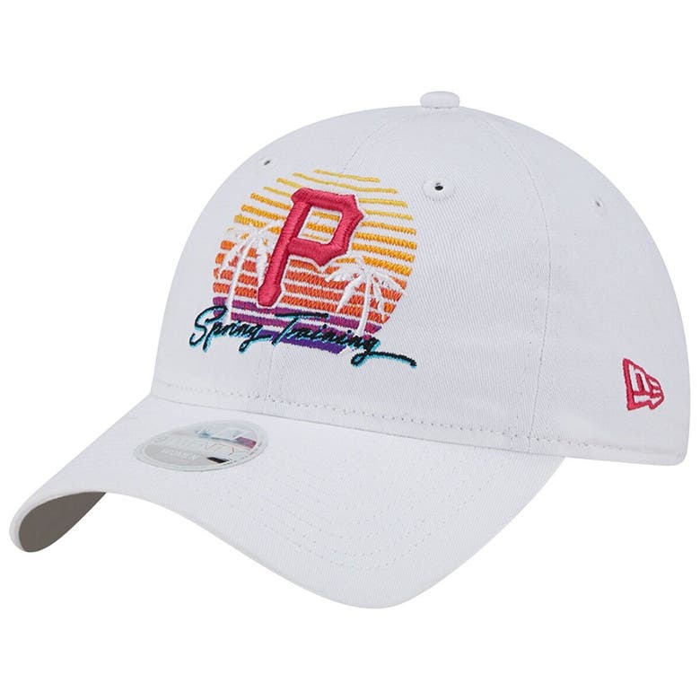NEW ERA NEW ERA WHITE PITTSBURGH PIRATES SPRING TRAINING SUNSET 9TWENTY ADJUSTABLE HAT