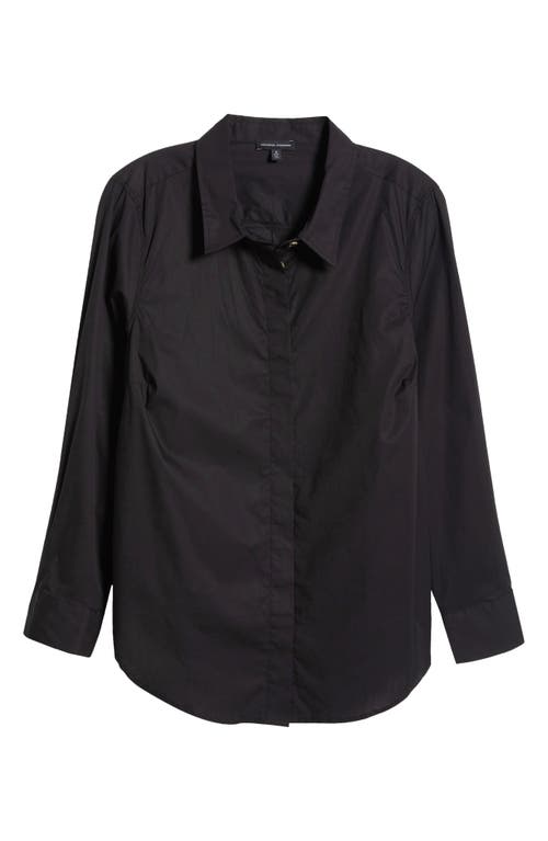 Universal Standard Elbe Classic Fit Button-up Shirt In Black