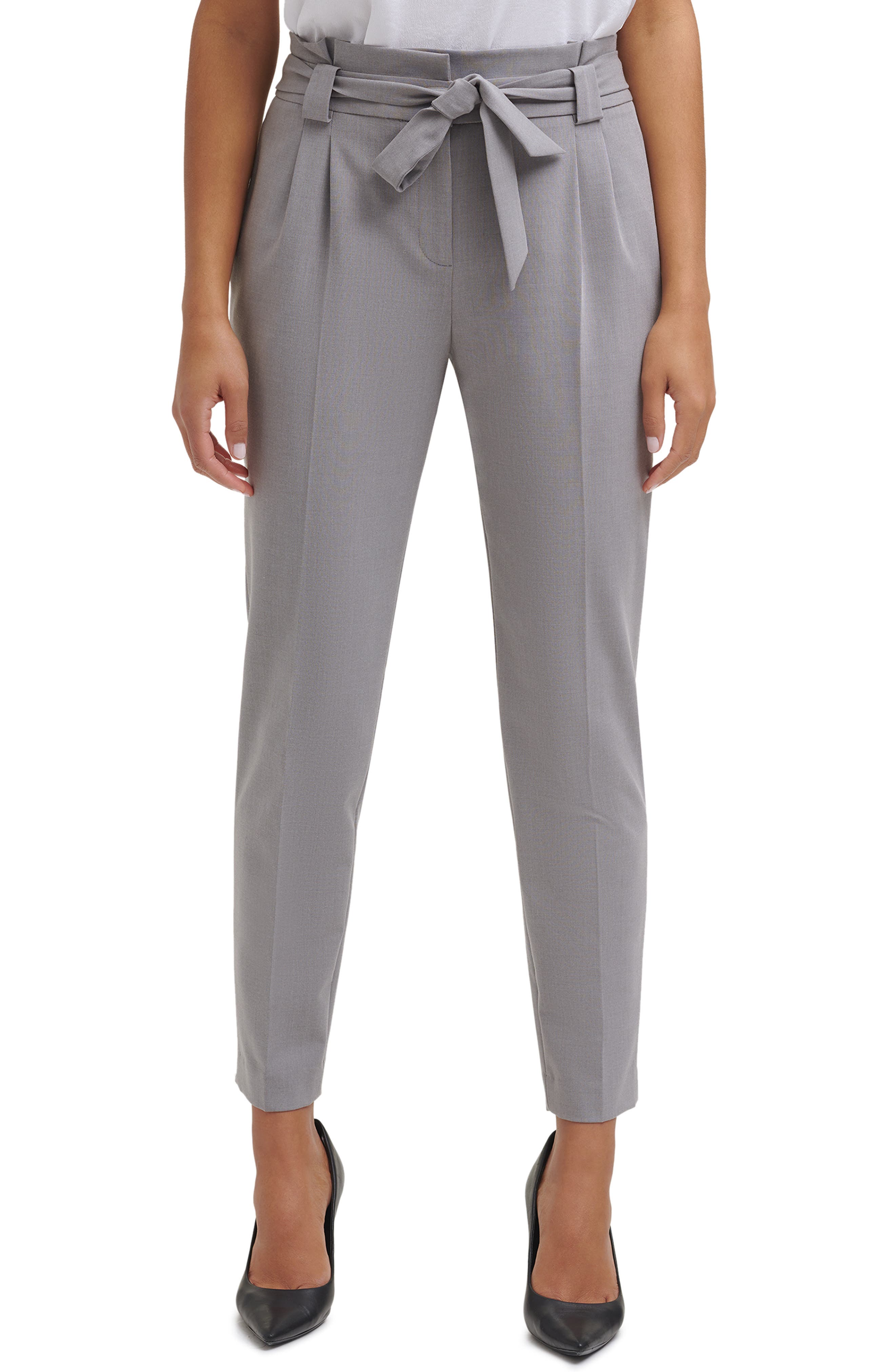 calvin klein tie waist pants