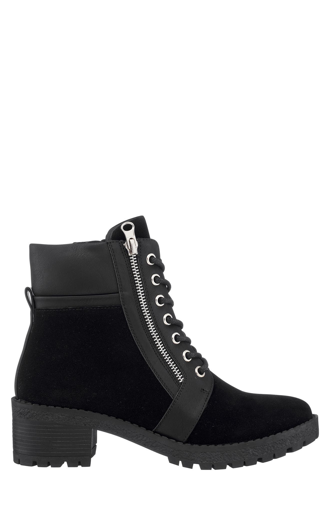 taylor block heel combat boot