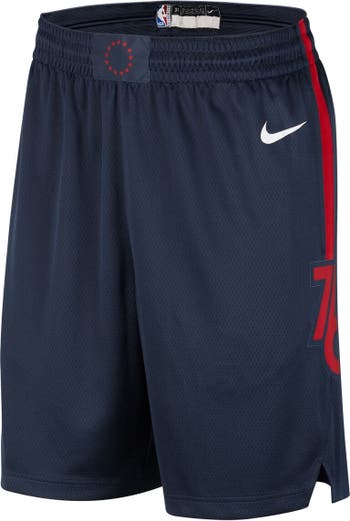 Men's nike gray philadelphia 76ers city edition deals swingman performance shorts