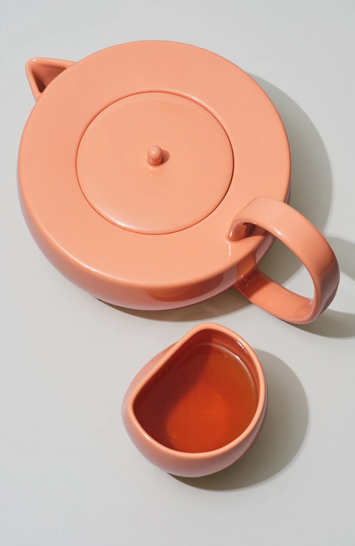 Fors Studio Large Teapot In Coral