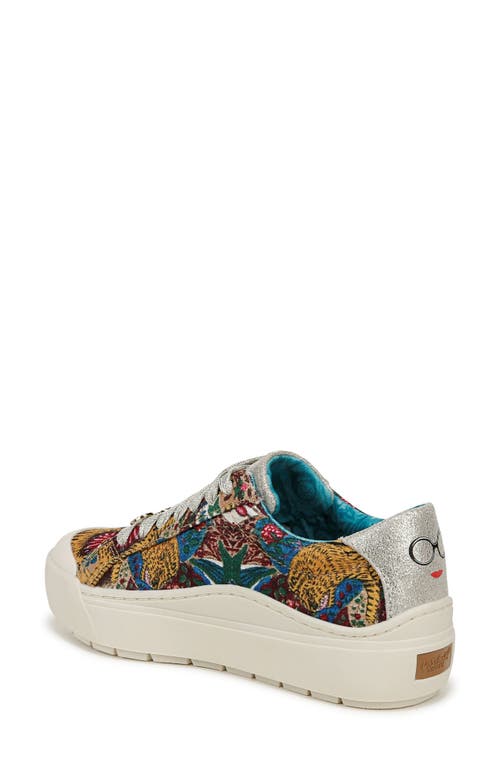 Shop Dr. Scholl's X Iris Apfel Time Off Platform Sneaker In Tiger Print