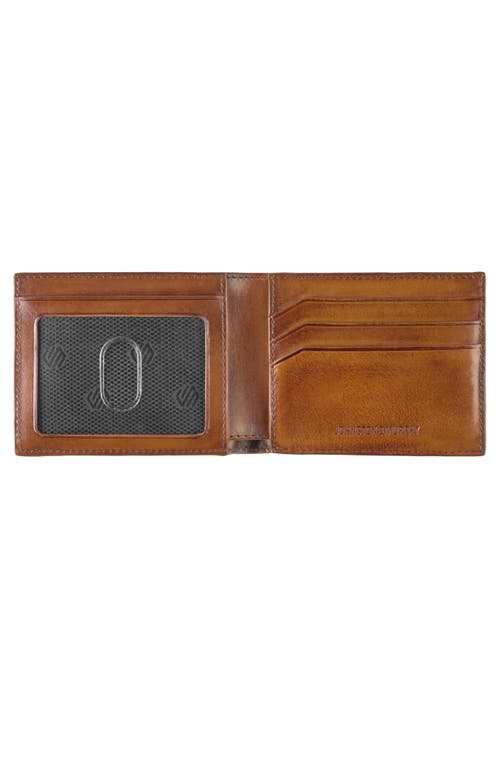Johnston & Murphy Hudson Rfid Leather Bifold Wallet In Brown