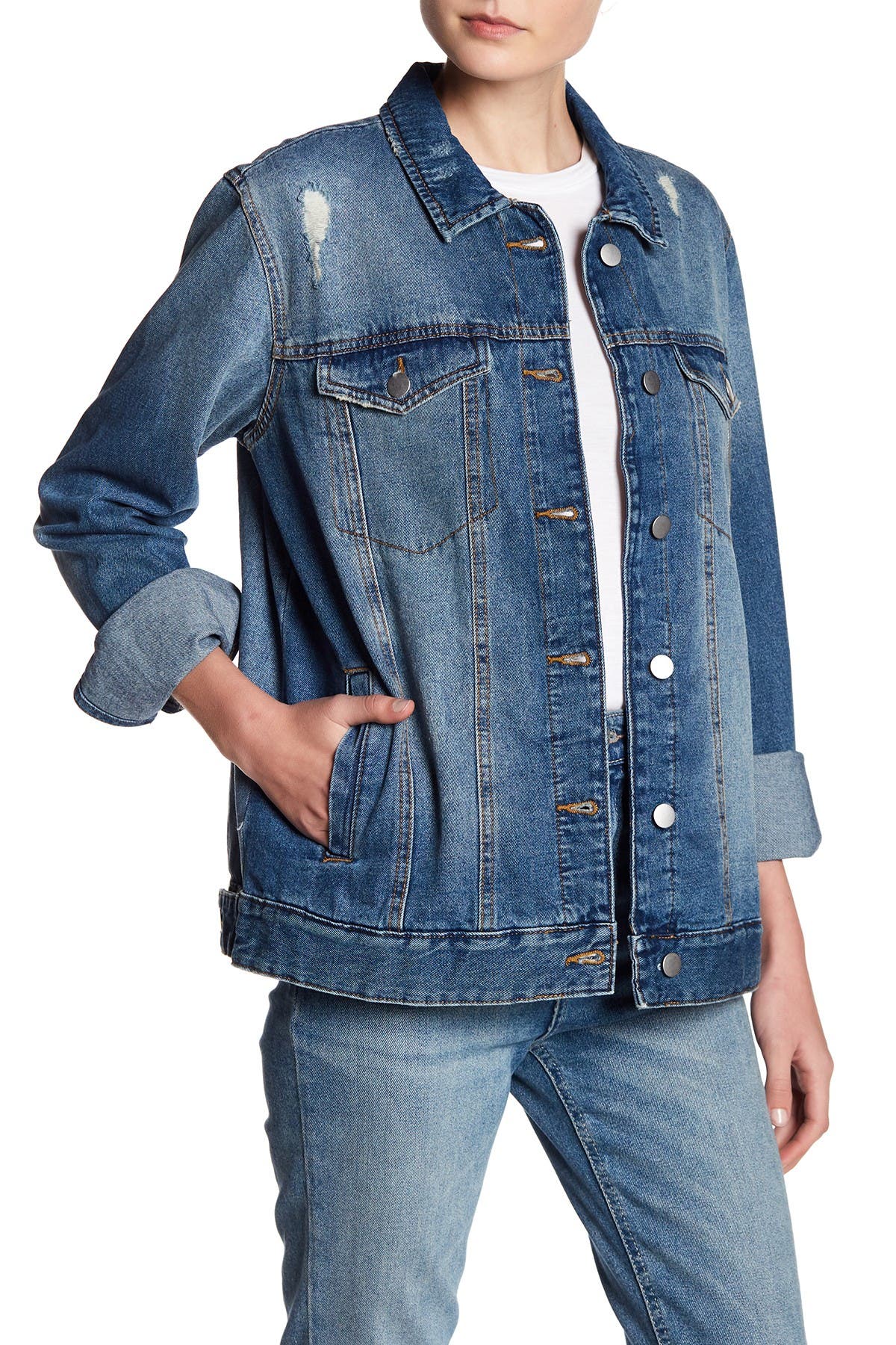 distressed denim jacket nordstrom