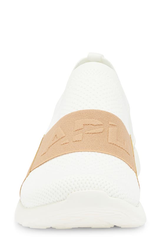 Shop Apl Athletic Propulsion Labs Techloom Bliss Knit Running Shoe In Ivory / Tan