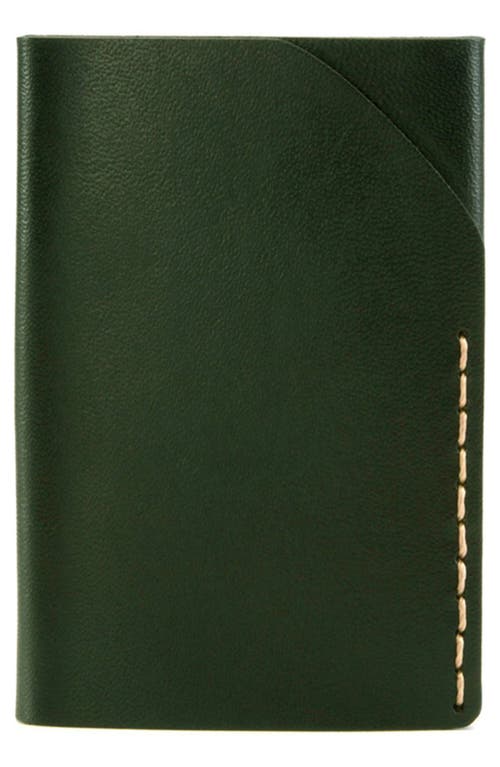 Ezra Arthur No. 2 Leather Card Case in Green