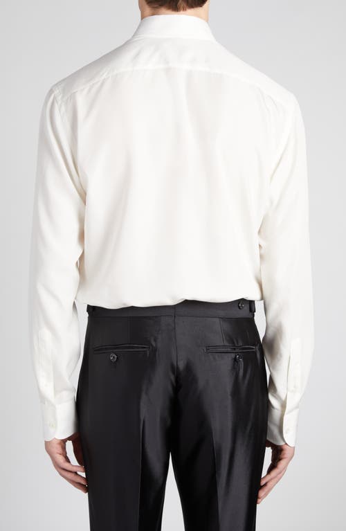 Tom Ford Parachute Fluid Fit Button-down Shirt In Soft White