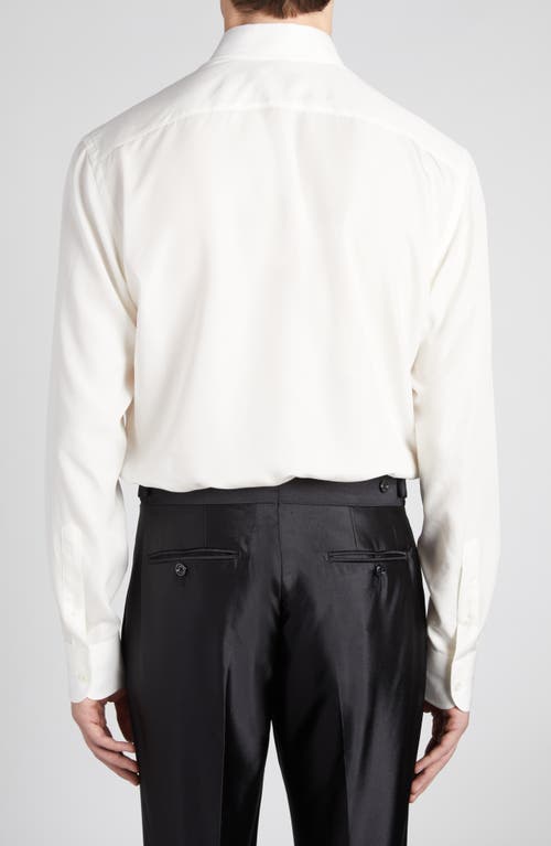 Shop Tom Ford Parachute Fluid Fit Button-down Shirt In Soft White