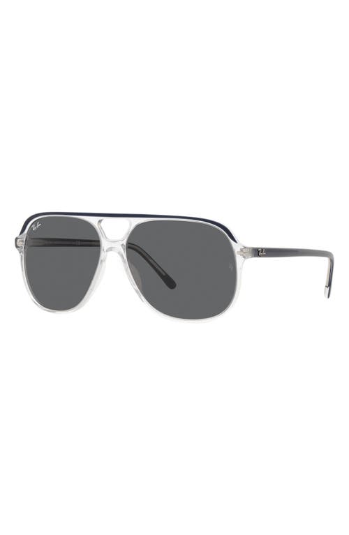 Shop Ray Ban Ray-ban Bill 60mm Square Sunglasses In Blue On Transparent/dark Grey