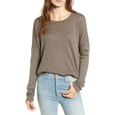 Splendid Crewneck Slub Jersey Tee, Green