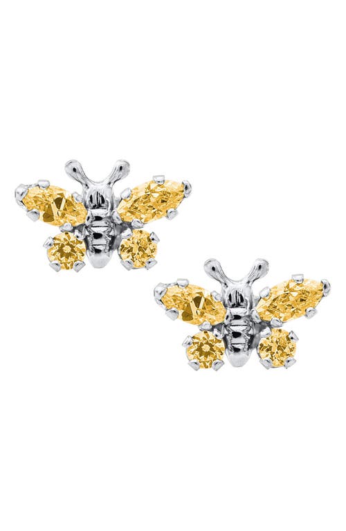 Mignonette Butterfly Birthstone Sterling Silver Earrings in November at Nordstrom
