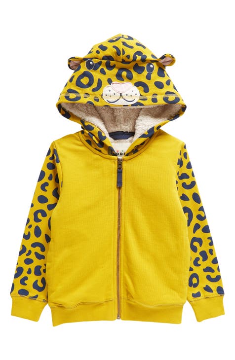 Kids' Faux Fur Lined Leopard Hoodie (Toddler, Little Kid & Big Kid)