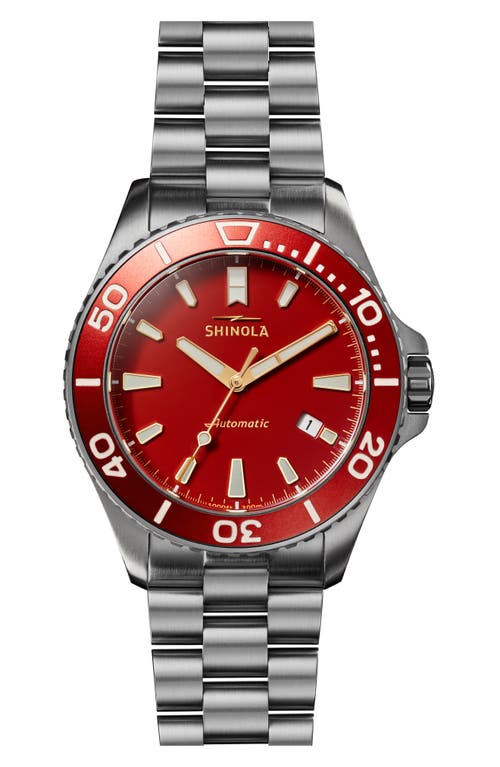 Shinola Lava Lake Monster Watch, 43mm In Cardinal