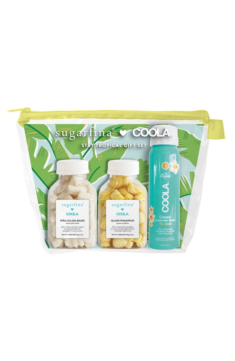SUGARFINA x COOLA<sup>®</sup> Stay Tropical Gift Set, Main, color, BLUE