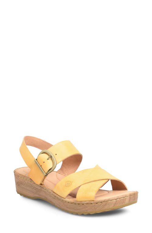 Børn Aida Slingback Sandal in Yellow