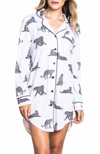 Petite Plume Bengal Stripe Silk Nightshirt