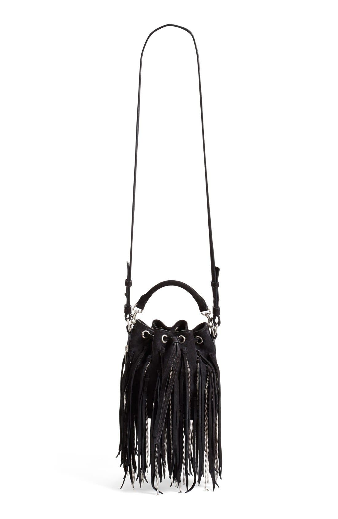 fringe bucket handbags