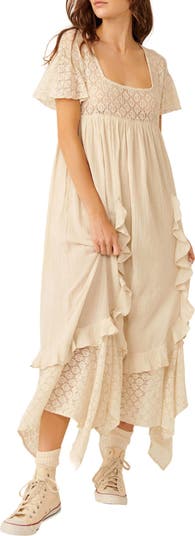 Free People Bring the Romance Handkerchief Hem Maxi Dress | Nordstrom
