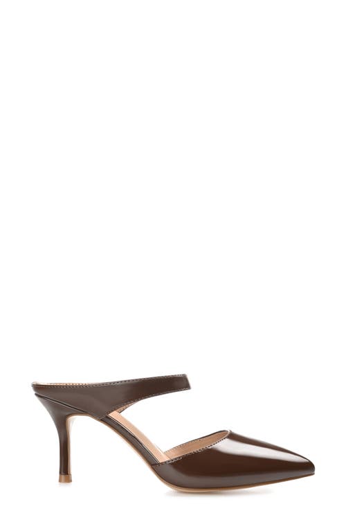 Journee Collection Maevali Pump In Patent/brown