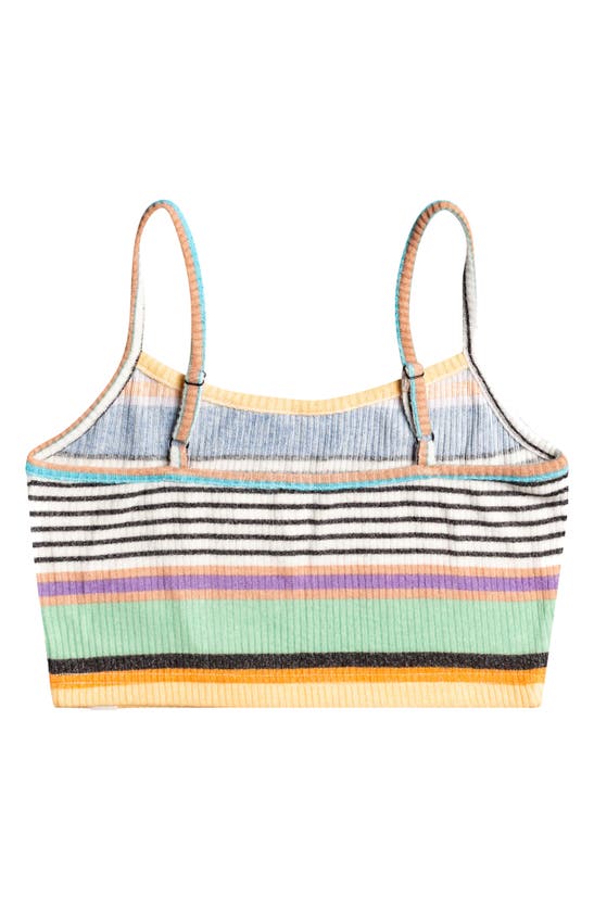 ROXY ROXY BEST TIME OF DAY STRIPE RIB CROP TANK