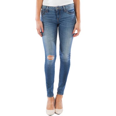 Kut From The Kloth Mia Ripped Toothpick Skinny Jeans, Blue