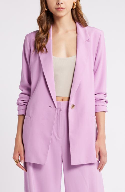 Shop Open Edit Relaxed Fit Blazer In Pink Gale