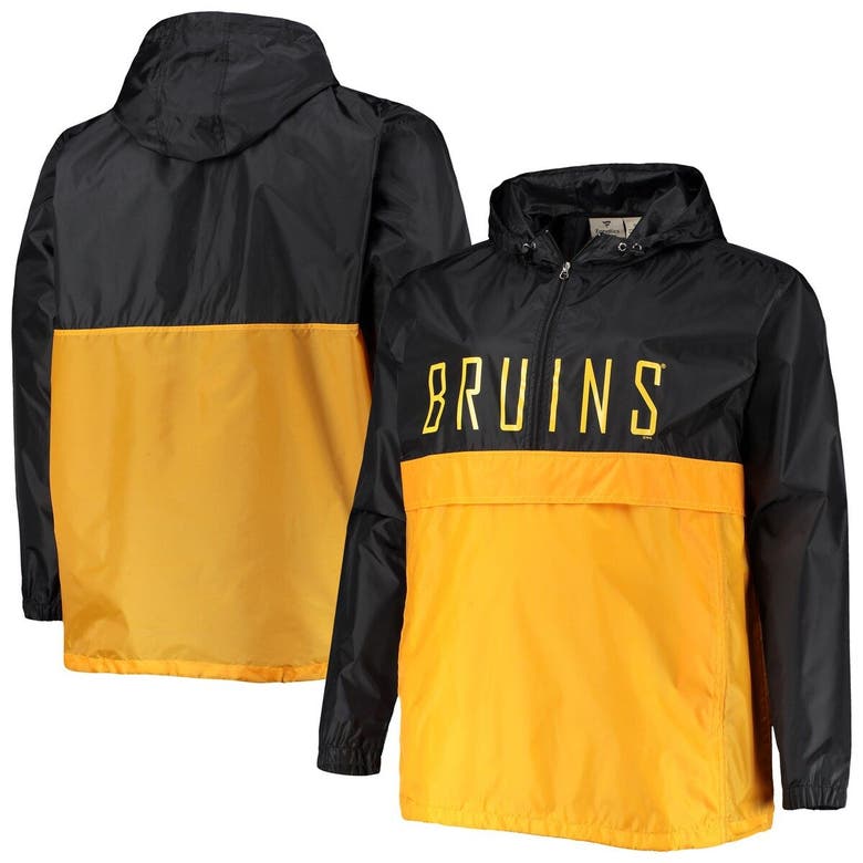Profile Women's Black Boston Bruins Colorblock Plus Size Pullover Hoodie  Jacket