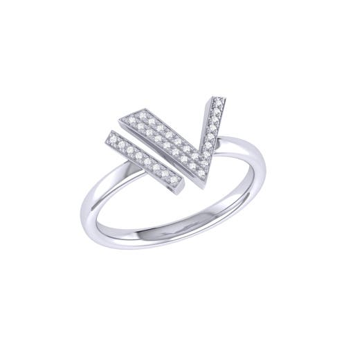 Shop Luvmyjewelry Visionary Iv Open Sterling Silver Diamond Ring