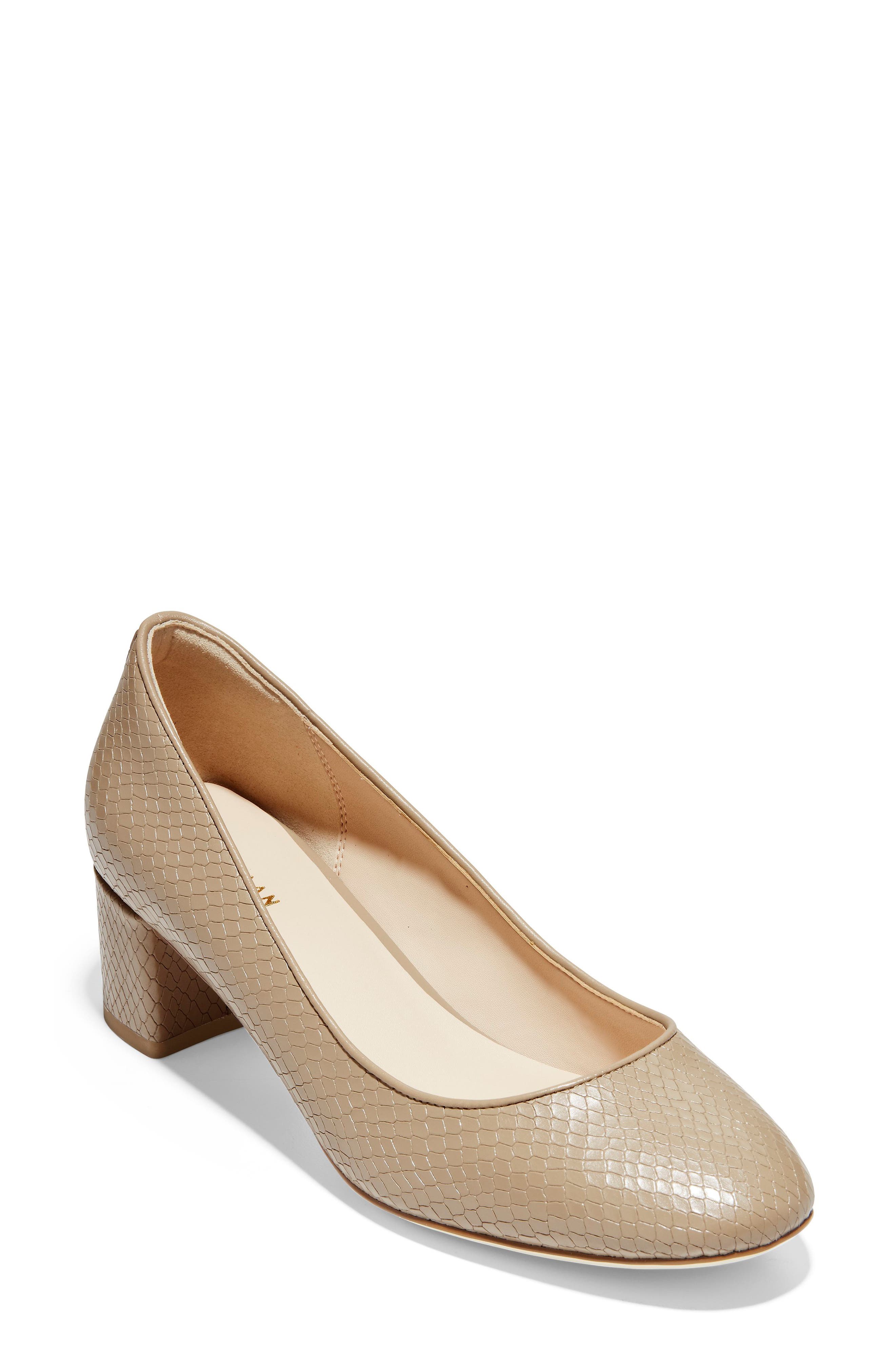 cole haan lesli block heel pump