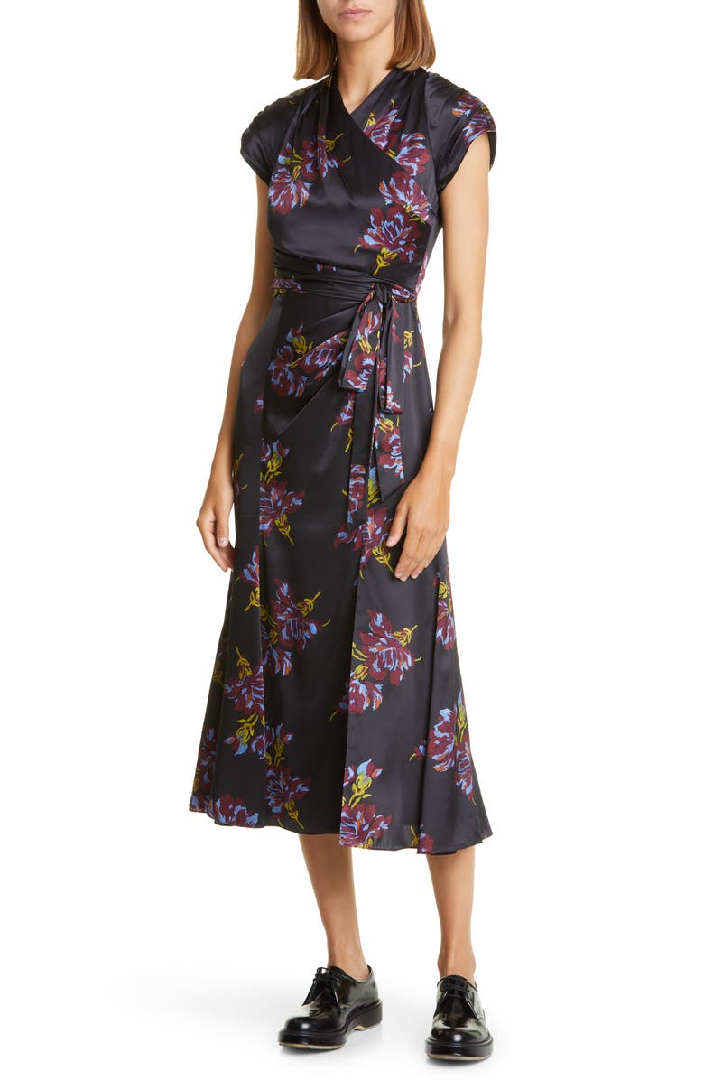 Cinq à sept amara silk tiered dress Clearance