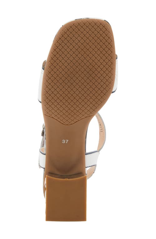 L'artiste By Spring Step Iluminada Square Toe Sandal In White Multi