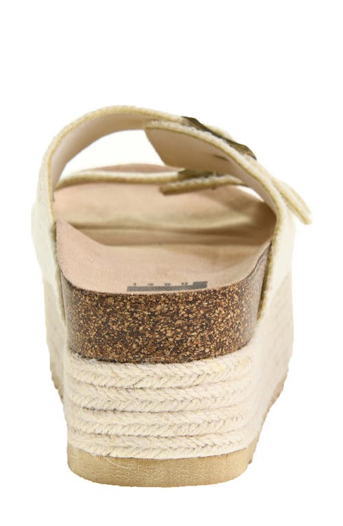 Shop Dirty Laundry Pretends Espadrille Platform Slide Sandal In Natural