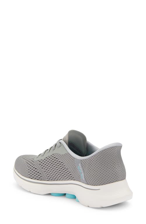 Skechers Go Walk Slip-on Sneaker In Gray/blue