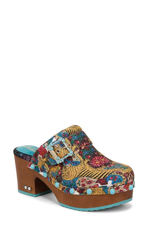 Shop Dr. Scholl's Original Collection Joy Tapestry Platform Clog In Tiger Print