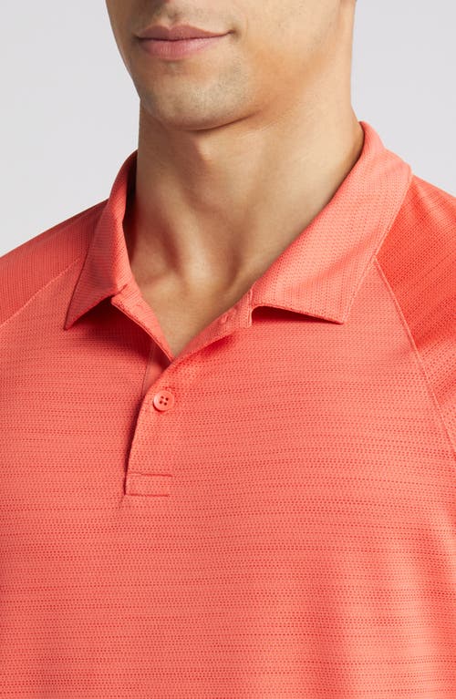 Shop Zella Chip Performance Golf Polo In Red Cayenne